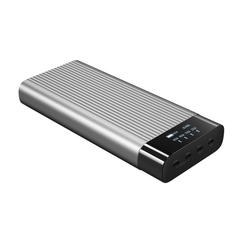 Hyper HyperJuice HJ245B Power Bank - For iPhone, MacBook, Drone - 2 x Type-C 100W, 2 x Type-C 65W - 27000 mAh - 4 x USB - 