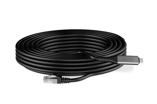 Digitus 10 m Kategorie 6a Netzwerkkabel - 1 Stück - Cable for Netzwerkgerät, Notebook, Tablet, Smartphone, Remote-Zugriffs
