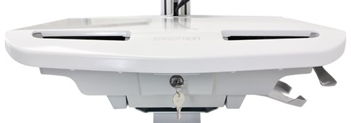 Ergotron StyleView EMR Cart with LCD Pivot, LiFe Powered, EU. Cor do produto: Alumínio, Cinzento, Branco, Uso recomendado: