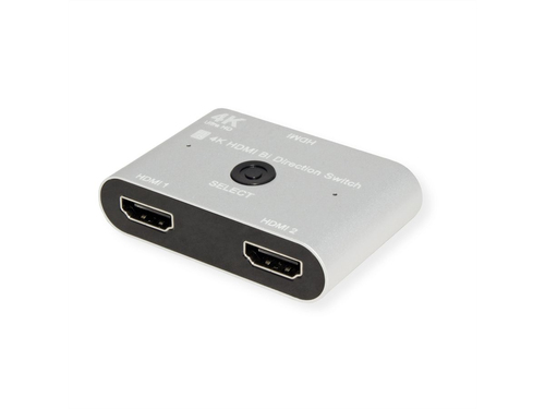 Value Audio/Video Switchbox - Cable - 3840 x 2160 - 4K, 4K UHD, 2K - 2160p - 2 Input Device - 2 Display - Monitor, TV, Pro