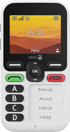 Doro Leva X10 DFB-0580 128 MB Feature Phone - 6,1 cm (2,4 Zoll) 240 x 320 - Cortex A7Single-Core 1 GHz - 64 MB RAM - 4G - 