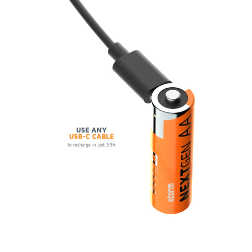 Xtorm XNG2AB4. Battery type: Rechargeable battery, Battery size(s): AA, Battery voltage: 3.7 V