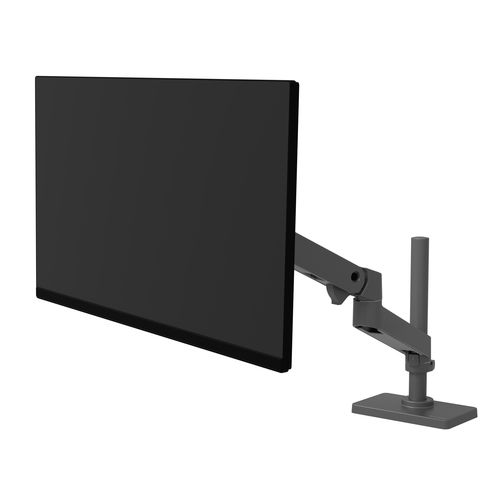 Ergotron Mounting Arm for Monitor, Display, LCD Display - Dark Grey - Height Adjustable - 1 Display(s) Supported - 86.4 cm