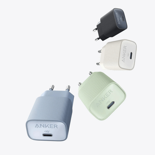 Adattatore CA ANKER A2337 - 30 W - 1 USB di tipo C - Per iPhone, iPad Air, iPad Pro, iPad mini, Apple Watch, AirPod, MacBo