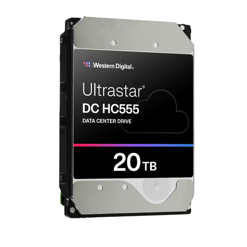 Western Digital Ultrastar DC HC555. Capacidade do Disco Rígido: 20 TB, Velocidade do disco rígido: 7200 RPM, Tamanho do bu