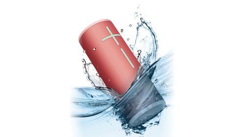 Ultimate Ears MEGABOOM 4 Tragbar Bluetooth Lautsprechersystem - Himbeere - Aufladbarer Akku - USB