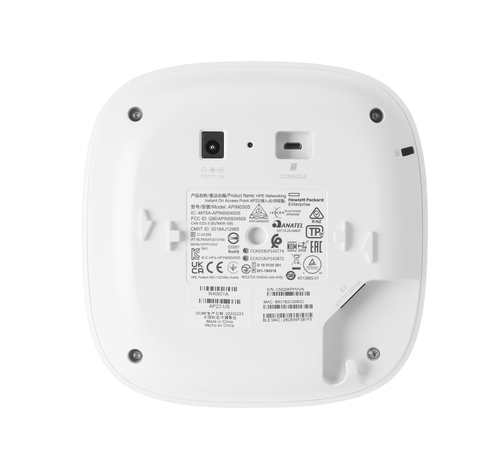 HPE Networking Instant On Indoor Access Point 2x2 Wi-Fi 6 (RW) AP22
