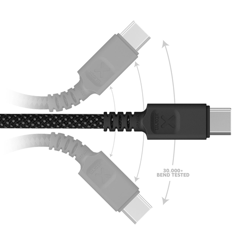 Xtorm CMT011. Cable length: 1 m. Connector 1: USB C, Connector 2: USB C, Product colour: Black
