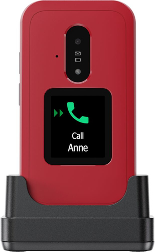 Doro Leva E30 Feature Phone - Flexibler faltbarer Bildschirm - 4G - Weiß, Rot - Flip - kein SIM-Lock
