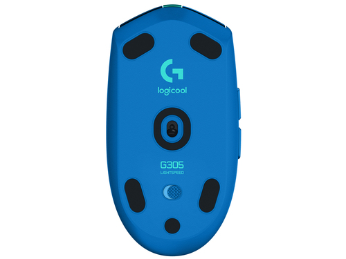 Logitech LIGHTSPEED G305 Gaming Mouse - Wi-Fi - USB - Optical - 6 Button(s) - Blue - Wireless - 12000 dpi