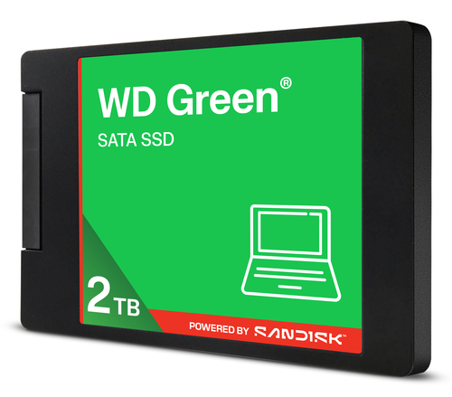 Western Digital Green WDS100T5G0A. Capacidade da drive SSD: 2 TB, Fator de forma SSD: 2.5", Velocidade de leitura: 545 MB/