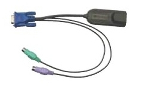 Raritan KVM Cable - First End: 1 x RJ-45 - Female - Second End: 1 x 15-pin HD-15 - Male, 2 x 6-pin Mini-DIN (PS/2) - Male 