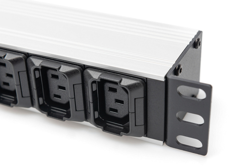 Digitus PDU - IEC 60320 C20 - 8 x IEC 60320 C13, 2 x IEC 60320 C19 - 16 A - 230 V AC Eingang - 1U - Waagerecht - Rackmount