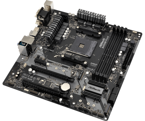 Asrock B450M Pro4. Prozessorhersteller: AMD, Prozessorsockel: Socket AM4, Kompatible Prozessoren: AMD Athlon, AMD Ryzen 3,