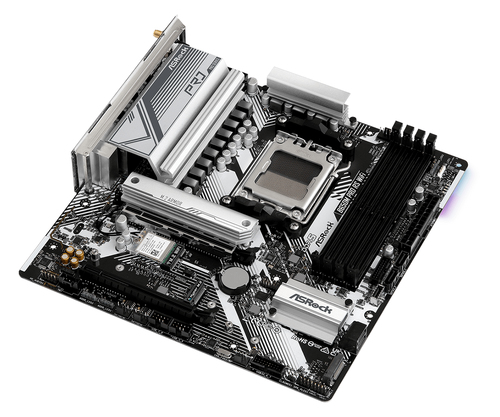 ASRock B650M Pro RS WiFi Gaming-Desktop-Motherboard - AMD B650 Chipsatz - Buchse AM5 - Micro ATX - Ryzen 9, Ryzen 7 Unters