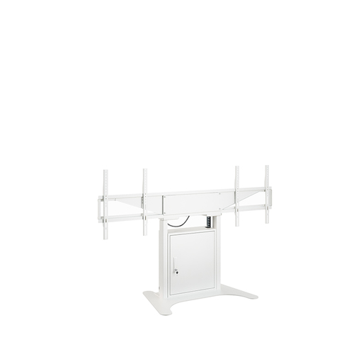 HAGOR Lift für Display - Weiß - Querformat - Höhenverstellbar - 2 Unterstützte(r) Display(s)Bildschirmgröße: 116,8 cm bis 