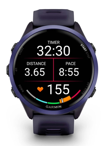 Garmin Forerunner 570. Display diagonal: 3.56 cm (1.4"), Display technology: AMOLED, Display resolution: 454 x 454 pixels,