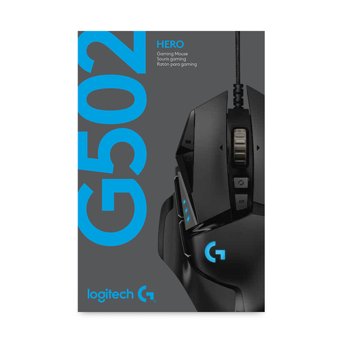 Logitech G G502 HERO Ratón para gaming de alto rendimiento. Format: Droitier. Technologie de détecteur de mouvement: Optiq
