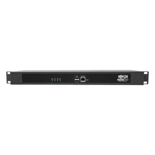 Tripp Lite 16-Port Console Server, USB Ports (2) - Dual GbE NIC, 4 Gb Flash, Desktop/1U Rack, TAA. Security algorithms: FI