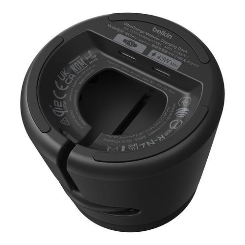 Belkin UltraCharge WIZ052 Induktionsladegerät - Weiß - für Smartphone, Smartwatch, iPhone, Ohrhörer, Qi2-fähiges Gerät - 1