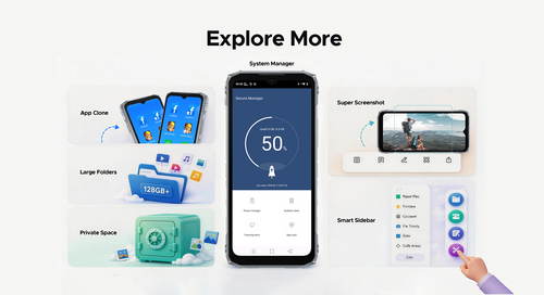 Doogee Blade10 Ultra Energy. Dimensioni diagonale schermo: 16,7 cm (6.56"), Risoluzione del display: 1612 x 720 Pixel. Fre