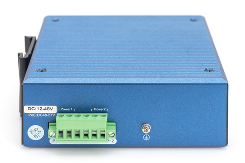 Digitus Industrial 8+2 port L2 managed Gigabit Ethernet PoE switch. Switch type: Managed, Switch layer: L2. Basic switchin