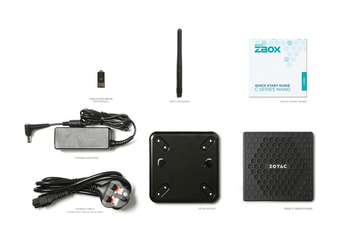Zotac ZBOX CI360 nano. Chassis type: 0.9L sized PC, Product type: Mini PC barebone. Supported memory types: DDR5-SDRAM, Nu