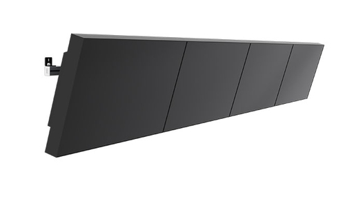 SMS PW020001 Wall Mount for Flat Panel Display - Black, Aluminium - 100 kg Load Capacity - VESA Mount Compatible