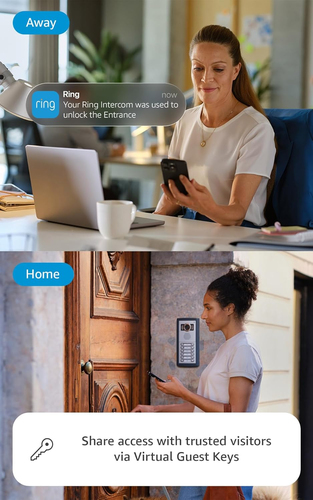 Amazon Ring Intercom Video. Product colour: White. Wi-Fi standards: Wi-Fi 6 (802.11ax). Battery type: Built-in battery. Wi