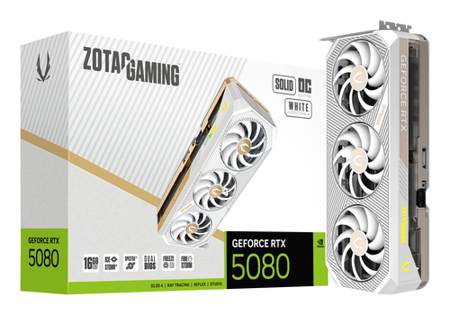 Zotac NVIDIA GeForce RTX 5080 Grafikkarte - 16 GB GDDR7 - 7680 x 4320 - 2,64 GHz Core - 256 Bit Busbreite - PCI Express 5.