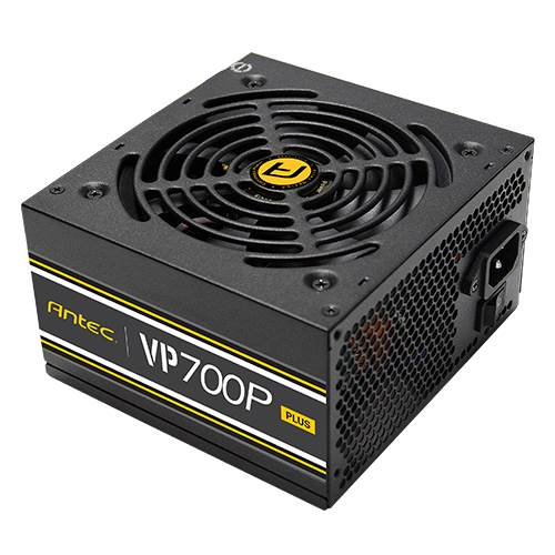 Antec VP700P Plus EC. Total power: 700 W, AC input voltage: 100 - 240 V, AC input frequency: 47 - 63 Hz. Motherboard power