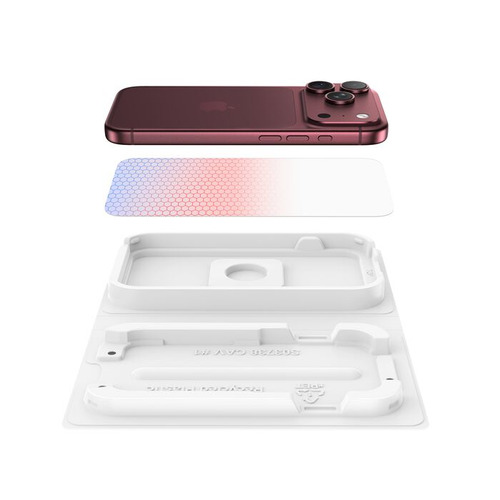 Belkin Blue-to-Red Screen Protector for iPhone 18 Pro Max / iPhone 17 Pro Max. Brand compatibility: Apple, Compatibility: 