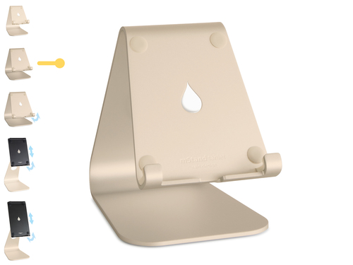 Rain Design mStand Tablet-PC-Ständer - Bildschirmgröße: Bis zu 33 cm (13 Zoll) - 17,8 cm Höhe x 16,8 cm Breite x 11,9 cm T