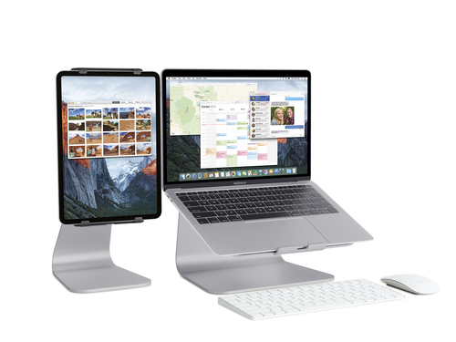 Rain Design mStand Notebook-Ständer - 15 cm Höhe x 25,4 cm Breite x 23,6 cm Tiefe - Desktop - Aluminium - Grau