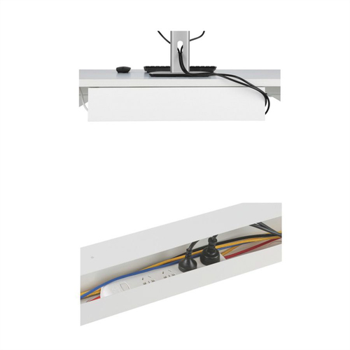 Value Cable Organizer - White - 1 - Cable Cover - Steel