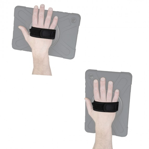 MOBILIS Robust Tasche Samsung Galaxy Tab S10 FE, Galaxy Tab S9, Galaxy Tab S9 FE Tablet - Schwarz - Silikon Außenmaterial 
