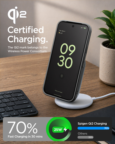 Spigen Liquid Air Case for Google Pixel 11 Smartphone - Matte Black - Wireless Charging Compatible