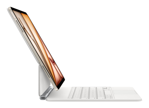 Apple Magic Tastatur/Cover für 33 cm (13 Zoll) Apple iPad Air 13 (2024), iPad Air 13 (2025) Tablet - Deutsch Tastatur - We