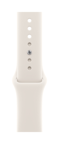 Apple Einstellbar Smartwatch-Band - 1 - Small (S)/Medium (M) - Pin & Tuck Aufsatz - Starlight - Fluorelastomer
