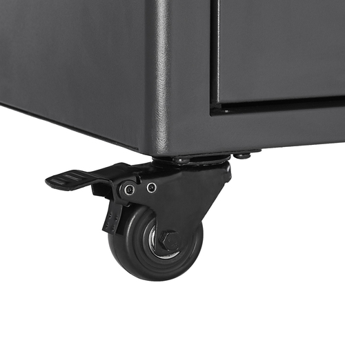 V7 RM4CASTERS-1E Caster - 50.80 mm Diameter - Steel, Rubber - 4 / Set
