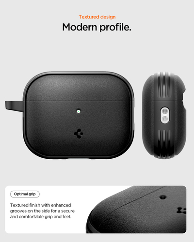 Spigen Vault AirPods Pro 3 Case Matte Black. Product type: Case, Material: Polycarbonate (PC), Thermoplastic polyurethane 