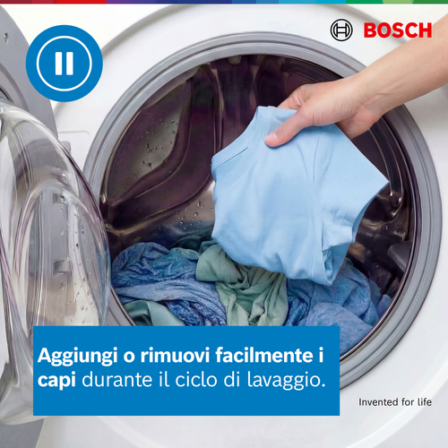 Lavatrice Bosch WUU28T29II Caricamento Frontale 9 kg - Bianco - Funzione vapore - 1400 Velocità centrifuga (rpm)
