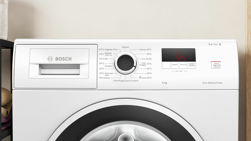 Lavatrice Bosch WGE03200IT Caricamento Frontale 8 kg - Bianco - 1200 Velocità centrifuga (rpm)