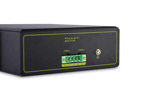 Digitus 4 port Gigabit Ethernet network PoE switch, industrial, unmanaged, 2 SFP uplink. Switch type: Unmanaged. Basic swi