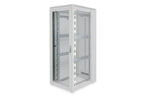 Digitus Kabelführung - Schwarz - 2 Stück Paket - Kabelkanal - 42U Rack Height - Blech