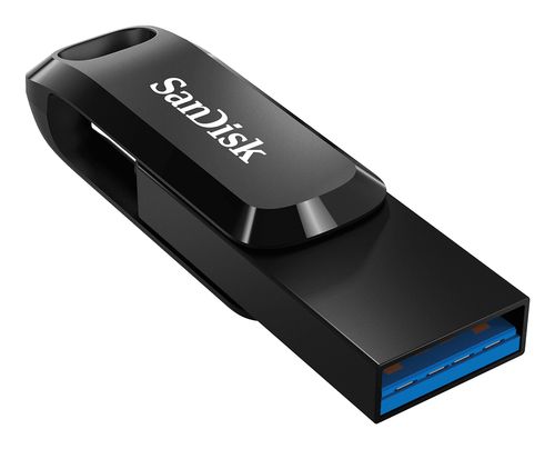 SanDisk Ultra Dual Drive Go 64 GB USB 3.1 Type C Flash Drive - Black - 150 MB/s Read Speed
