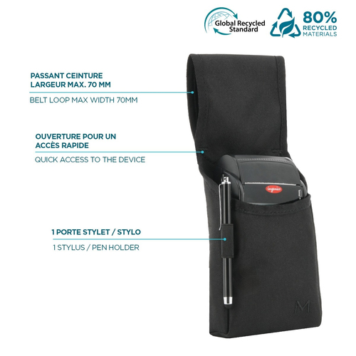 MOBILIS Universal Tasche (Halfter) Zebra, Honeywell, Unitech, Datalogic, Ingenico POS Terminal - Schwarz - Halfter, Gurt -