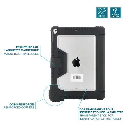 MOBILIS Robust Hülle für Apple iPad (9. Generation), iPad (8. Generation), iPad (7. Generation) Tablet - Bulk - 25,9 cm (1