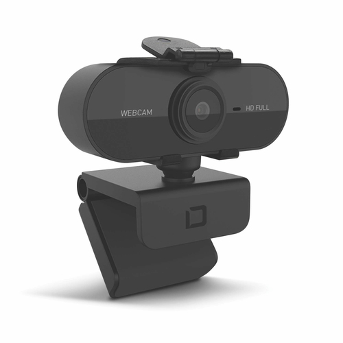 Dicota - Webcam - Schwarz - USB 2.0 - 1920 x 1080 Pixel Videoauflösung - Autofokus - Mikrofon - Notebook, Computer