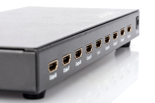Digitus HDMI Splitter, 1x8. Video port type: HDMI, Video out: 8x HDMI. Maximum resolution: 1920 x 1080 pixels, Bandwidth: 